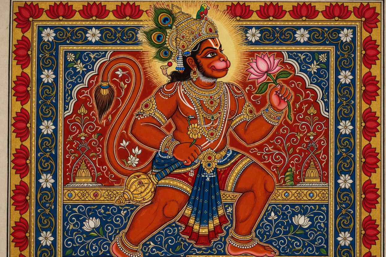 बजरंगबली — पट्टचित्र शैली