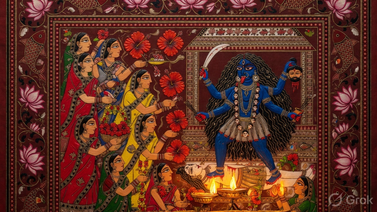 Kali puja on Deepavali