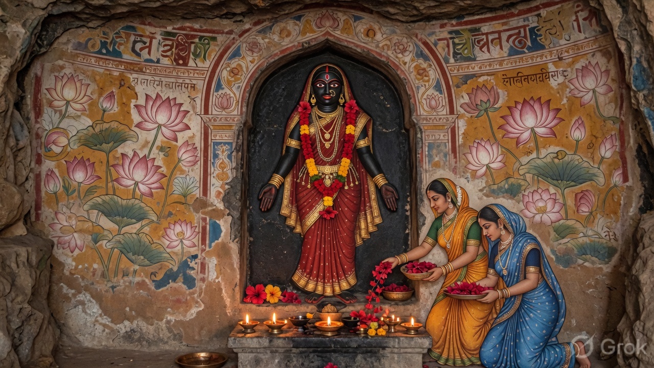 Black stone murti